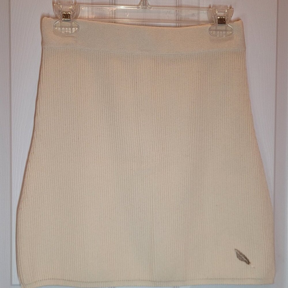 Raices by Maud 100% Organic Cotton Ribbed Sweater Mini Skirt Sz M/L